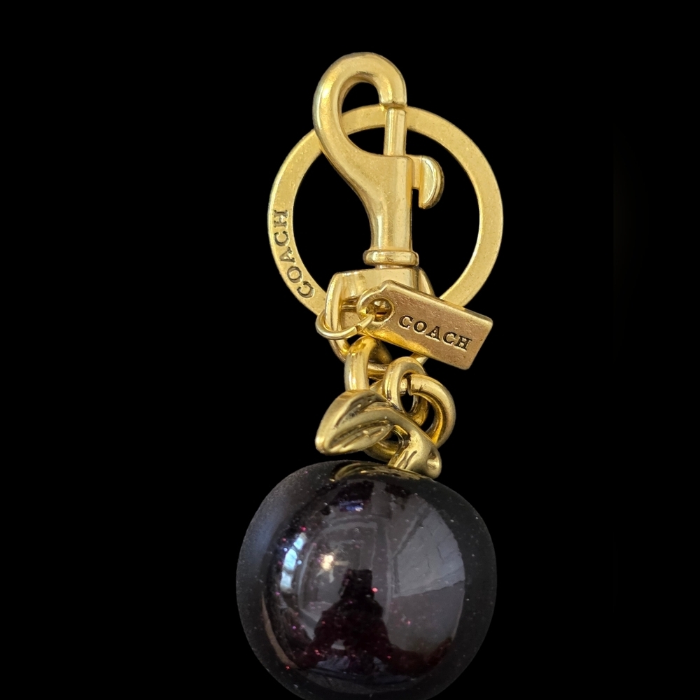 Letter "C" Dark Apple Keychain | Keyfob | Bag Charm